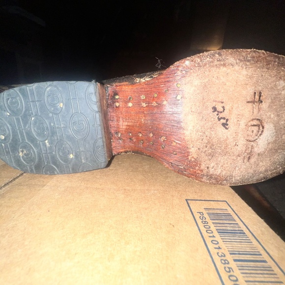 Circle G Leather Dragonfly Embroidered Western Cowgirl Square Toe Boots Size 6 - Picture 8 of 11